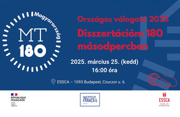 Disszertációm 180 másodpercben – Országos válogató 2025